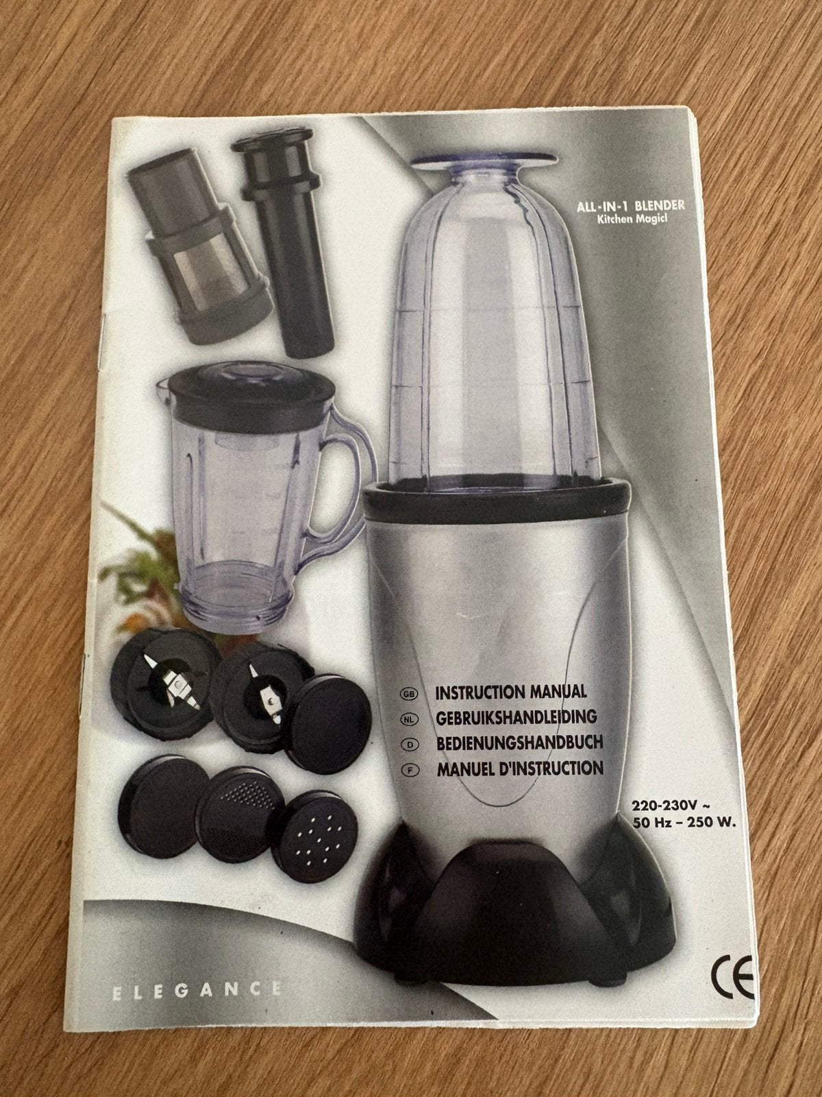 Blenderset met motorbasis en opzetstukken, Ophalen, Zo goed als nieuw, Blender