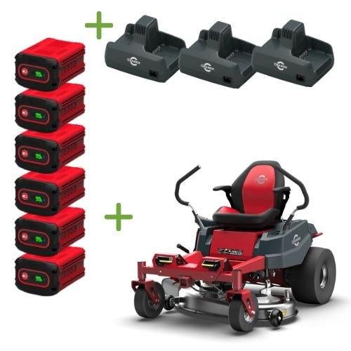 Nieuwe Cramer zeroturn accu grasmaaier incl. accu's en lader, Neuf, Cramer, Fonction de mulching, Tondeuses à gazon sur batterie