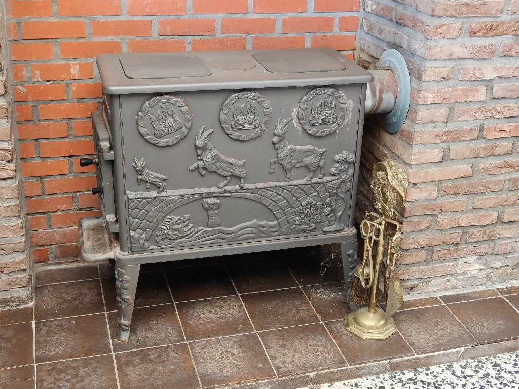 Dovre 300 CB/B gietijzeren houtkachel, Huis en Inrichting, Kachels, Ophalen, Gebruikt, Houtkachel, Vrijstaand