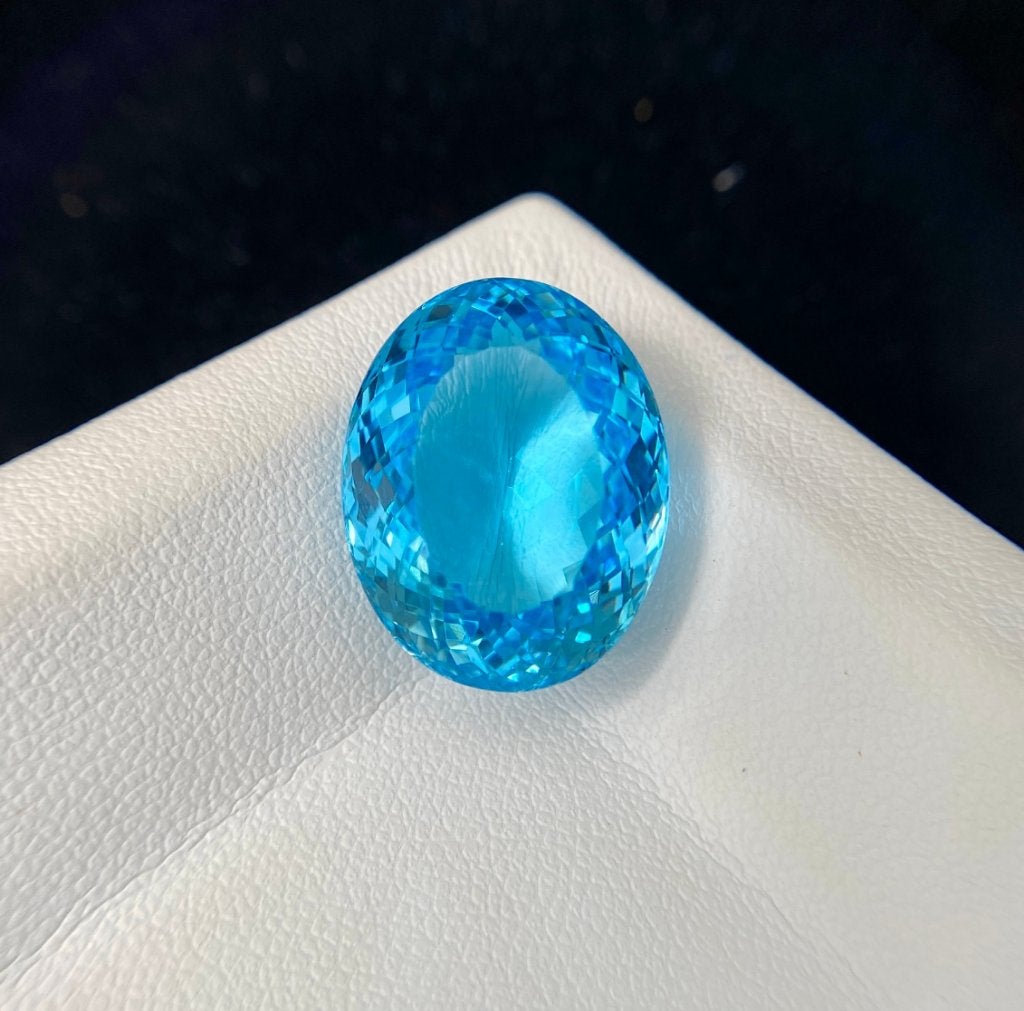 Natuurlijke Blauwe Topaas 22.92ct Swiss Blue ICA Certificaat, Ophalen, Nieuw