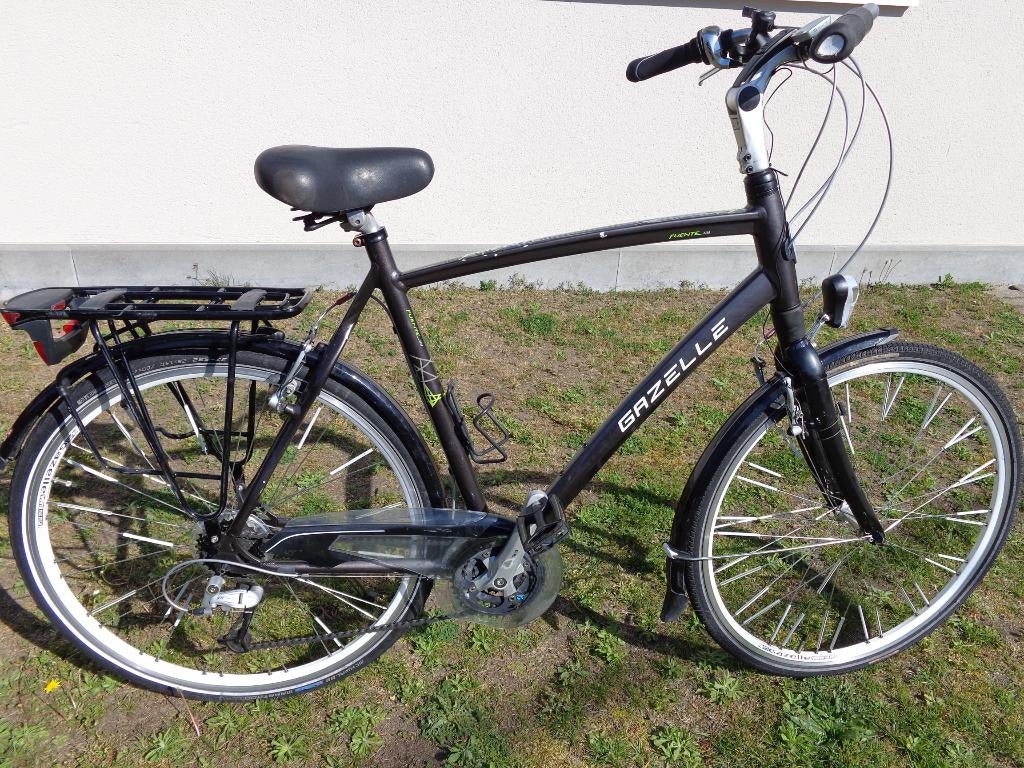 alu herenfiets  GAZELLE FUENTE  maat 61, Ophalen, Velgrem, Versnellingen, Zo goed als nieuw