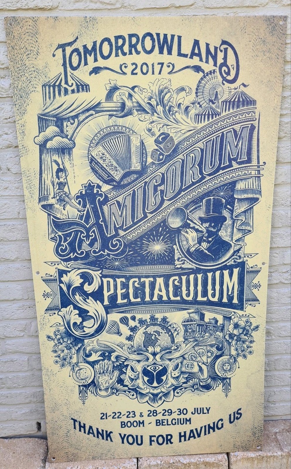 Signe originale Tomorrowland 2017, objet de collection !, Tickets & Billets, Événements & Festivals, Trois personnes ou plus, Plusieurs jours