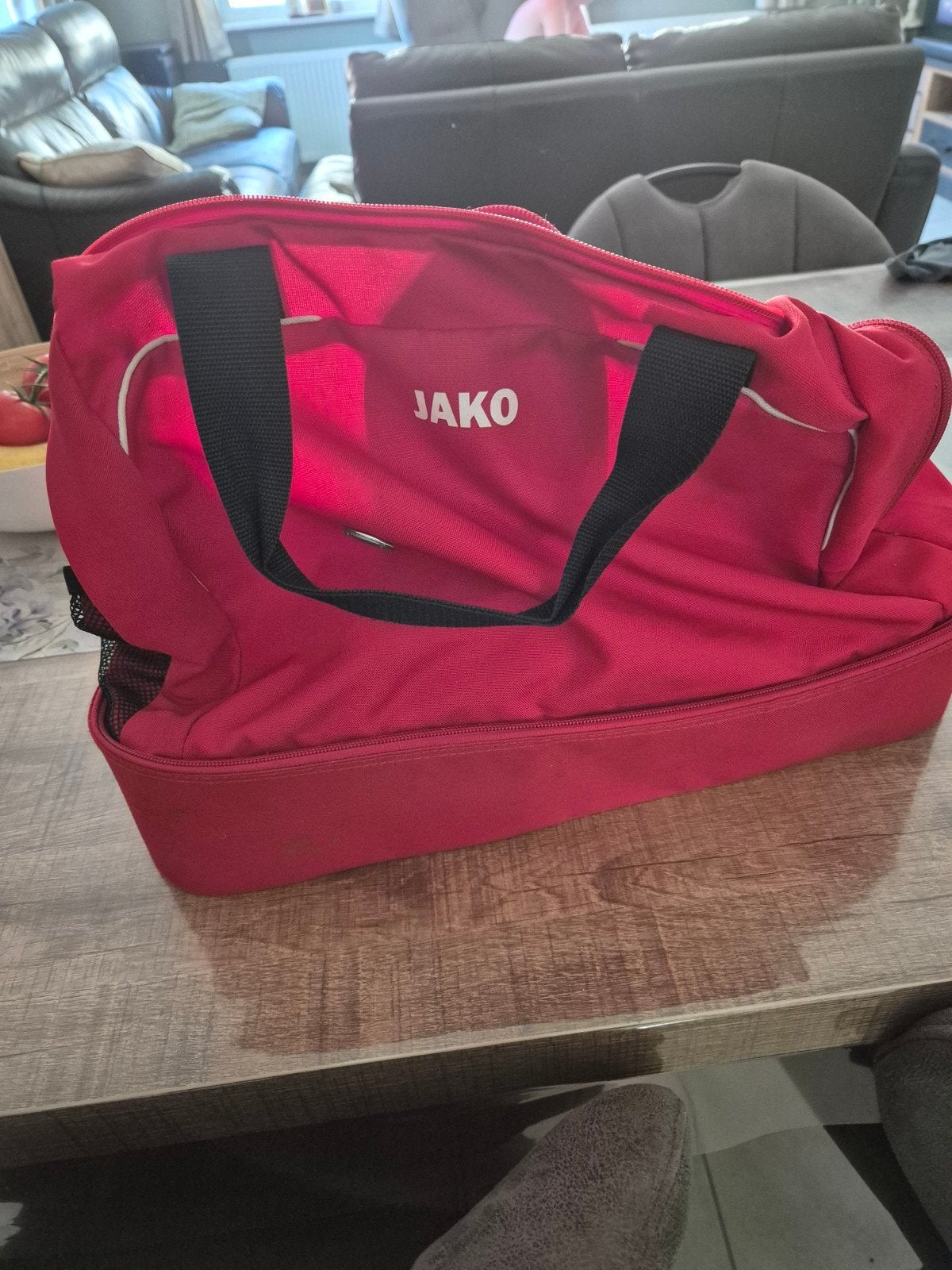 voetbal tas, Ophalen