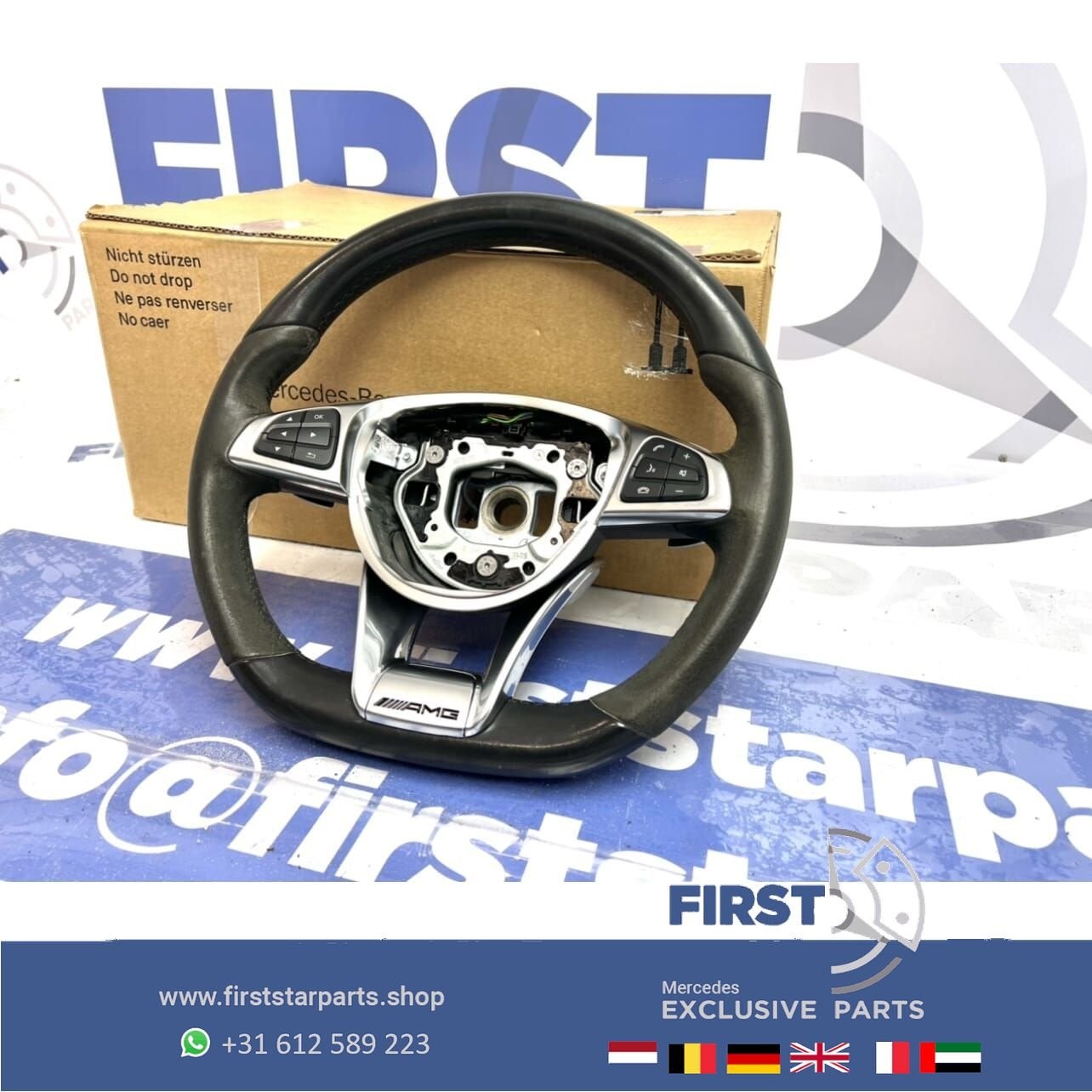 AMG STUUR Mercedes W176 W246 W117 W204 W212 W156 A B C CLA C, Auto-onderdelen, Interieur en Bekleding, Gebruikt, -, Ophalen of Verzenden