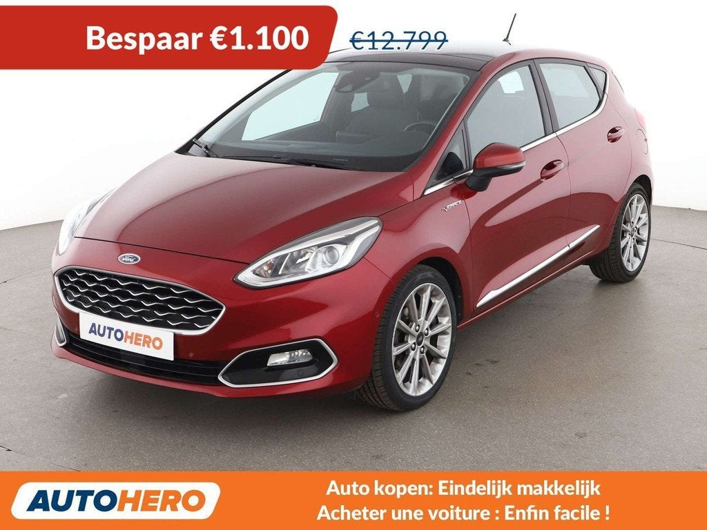 Ford Fiesta 1.0 EcoBoost Vignale (automatique), Rouge, Détection des panneaux routiers, Achat, Euro 6
