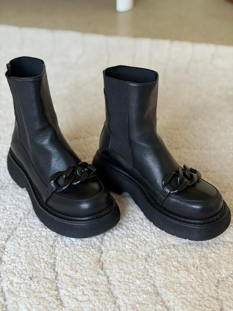 Bottes en cuir, Vêtements | Femmes, Chaussures, Comme neuf, Enlèvement