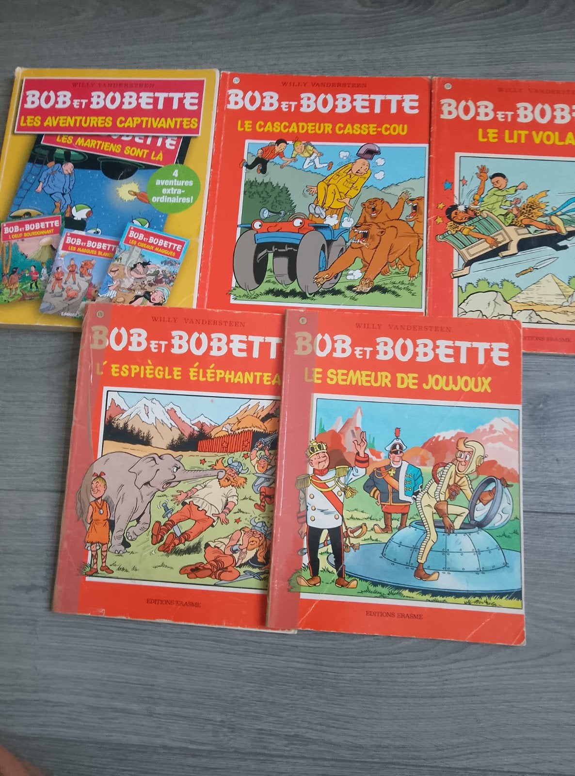 Lot de 5 bandes dessinées BOB ET BOBETTE, Enlèvement