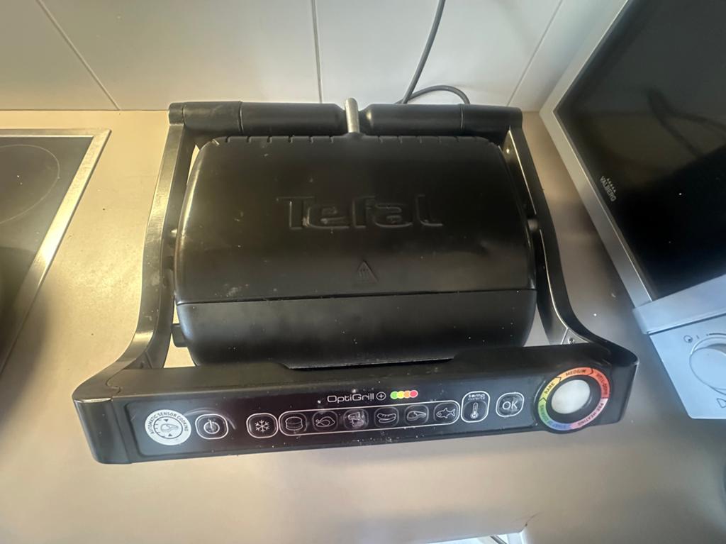 Tefal Optigrill+ contactgrill, Ophalen of Verzenden, Uitneembare platen, Zo goed als nieuw
