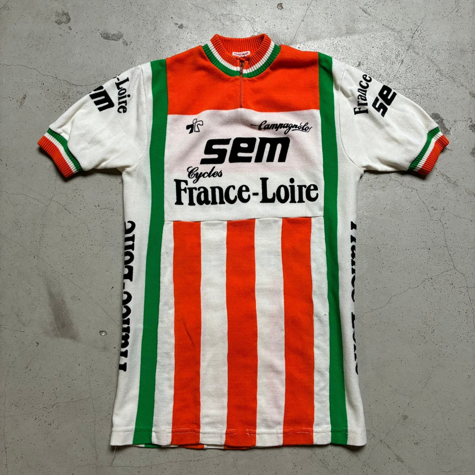 Marcel Tinazzi 1981 Sem France Loire koerstrui wielertrui, Fietsen en Brommers, Ophalen of Verzenden, Zo goed als nieuw, S