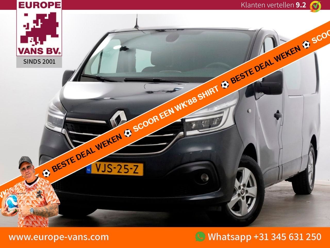 Renault Trafic 2.0 dCi 120pk L2H1 D.C. Business LED/Camera/N, Electronic Stability Program (ESP), Argent ou Gris, Achat, Entreprise
