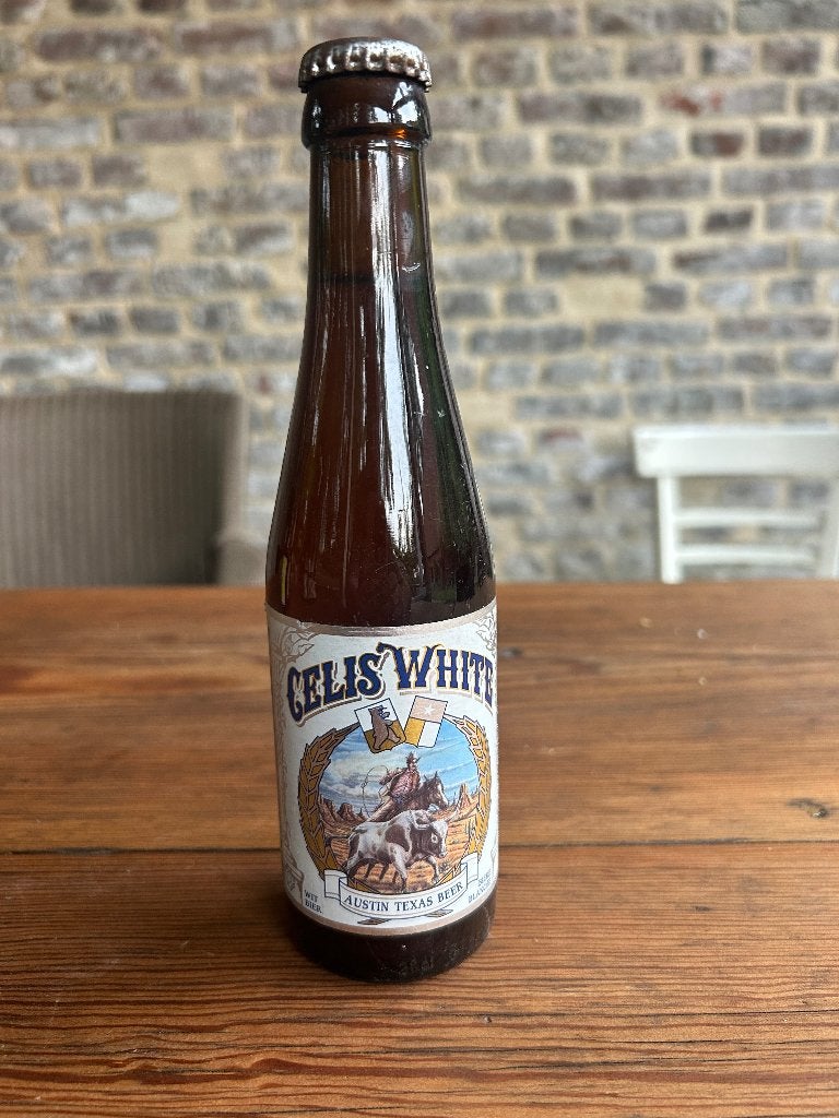 bier Celis White Texas vervaldatum 1999, Verzamelen, Ophalen of Verzenden