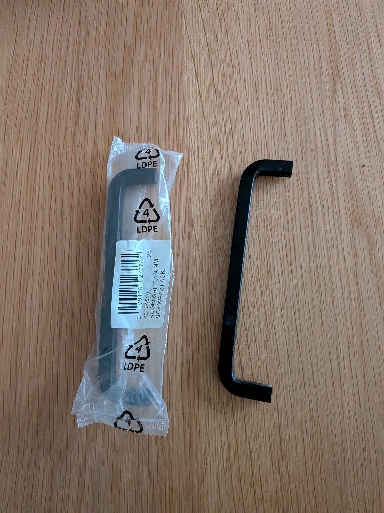 Ikea Borghamn handgreep x9, Ophalen, Gebruikt, Zwart