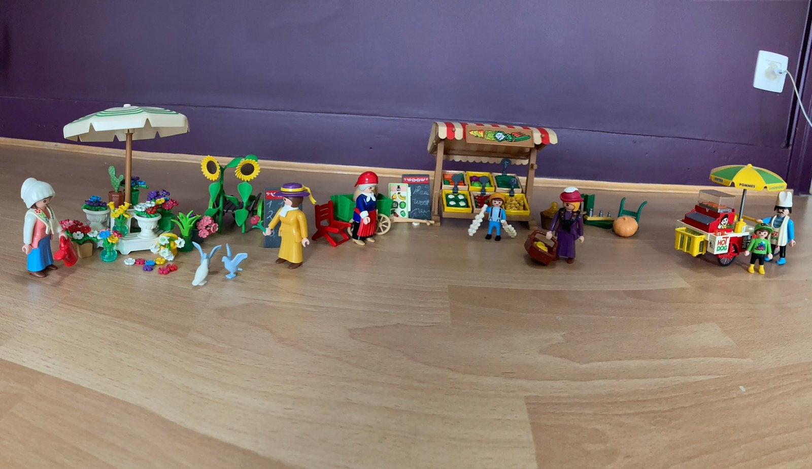 Playmobil - markt, Kinderen en Baby's, Speelgoed | Playmobil, Ophalen, Gebruikt, Complete set, Figuren