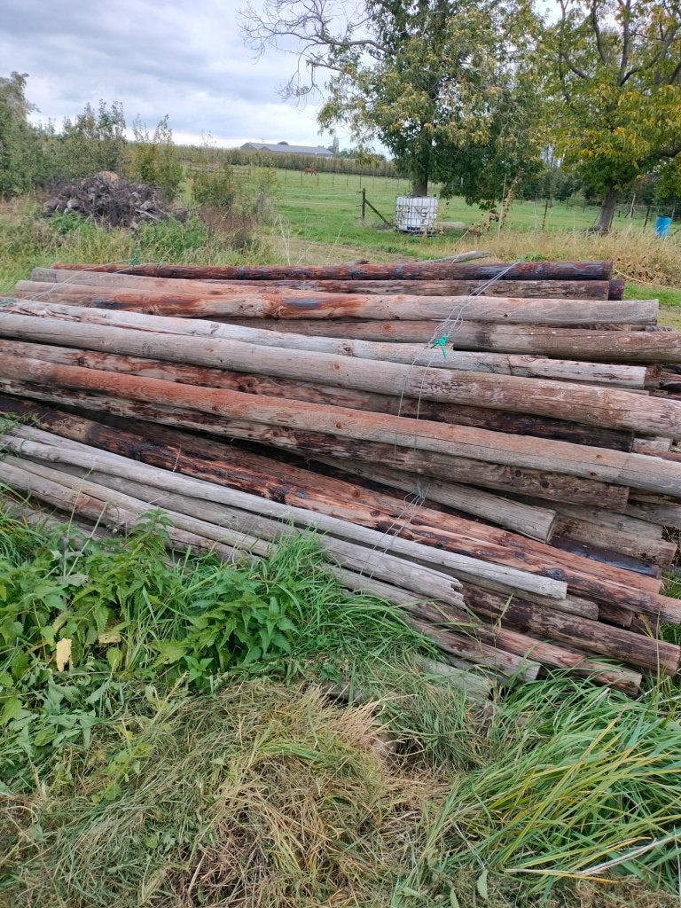 houten palen, Tuin en Terras, Ophalen, Gebruikt, Palen