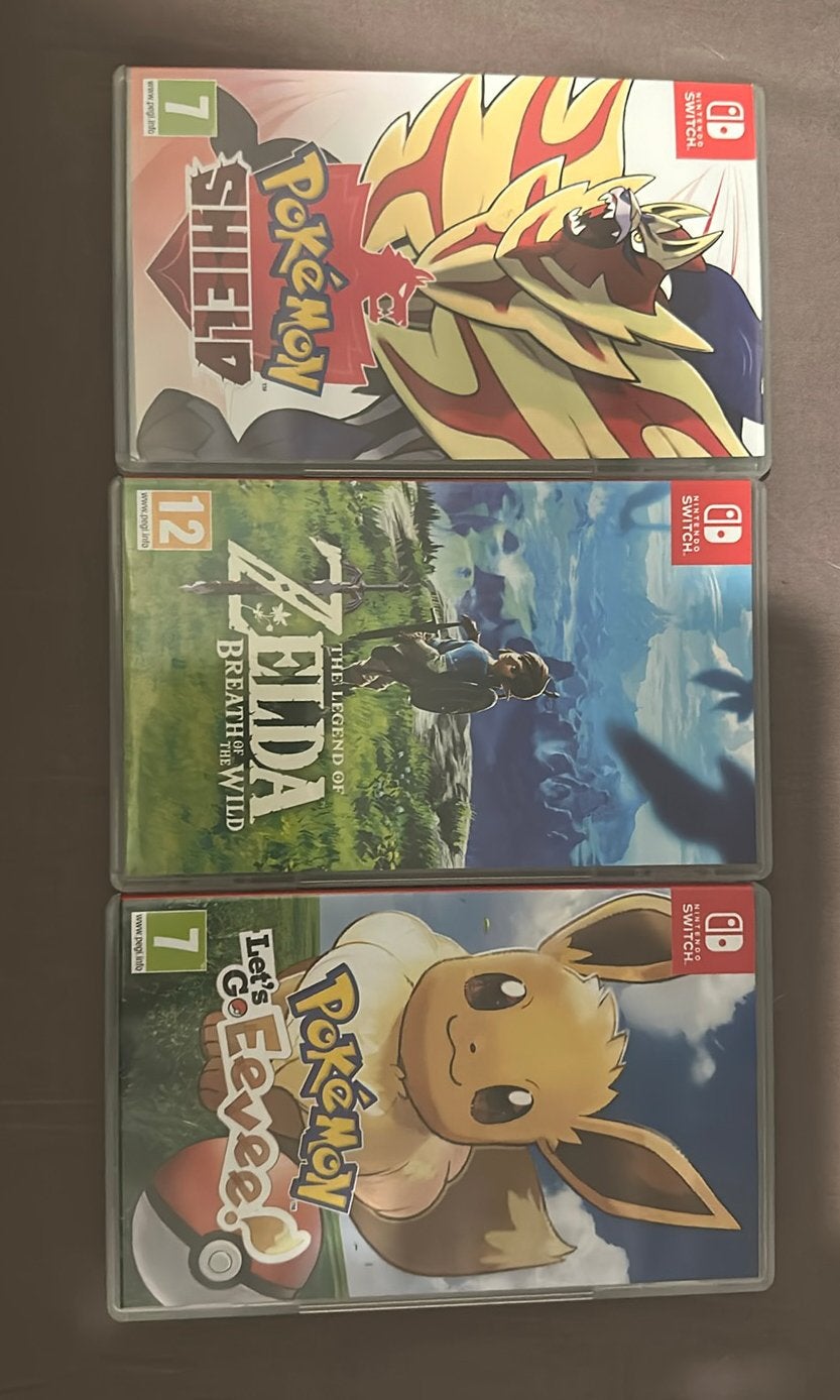 3x games Nintendo switch, pokemon 2x, zelda 1x, Games en Spelcomputers, Ophalen of Verzenden, Zo goed als nieuw