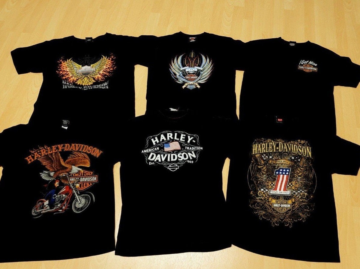 Verzameling Harley-Davidson tshirts, Ophalen of Verzenden, Maat 52/54 (L), Zwart, Harley Davidson
