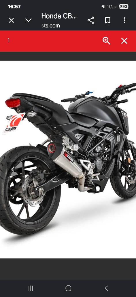 Ligne complet scorpion pour cb125r, Ophalen, Nieuw