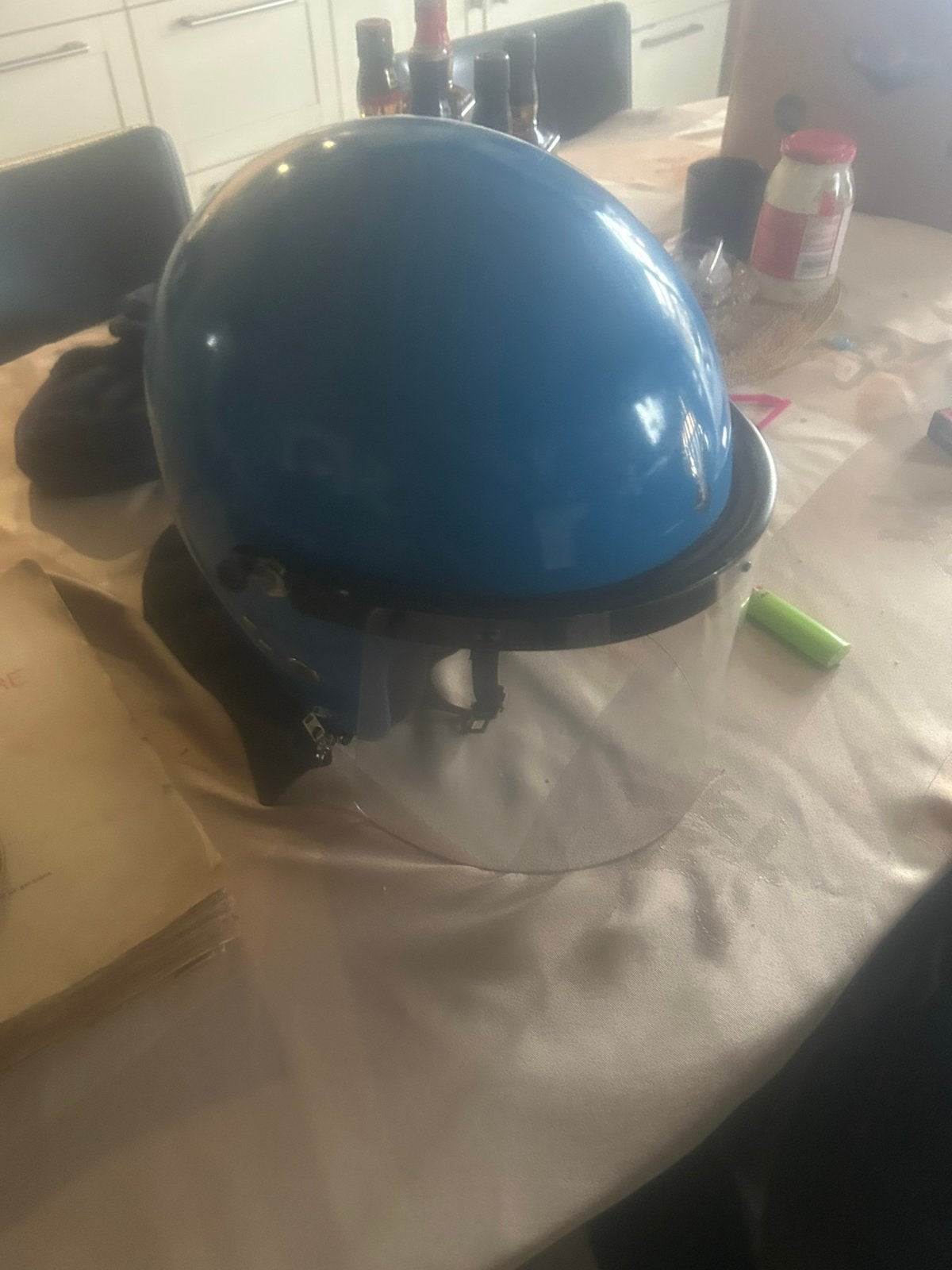 Helm rijkswacht gendarmerie maat 60, Verzamelen, Ophalen, Rijkswacht, Helm of Baret