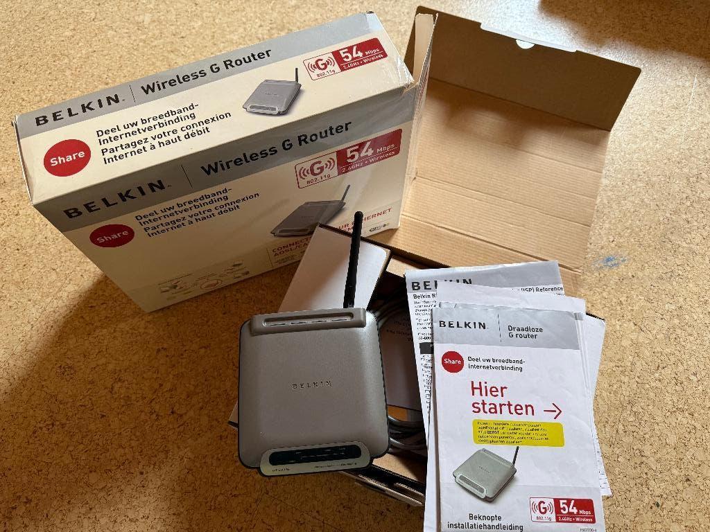Belkin draadloze router, Enlèvement ou Envoi, Comme neuf, Routeur, Belkin