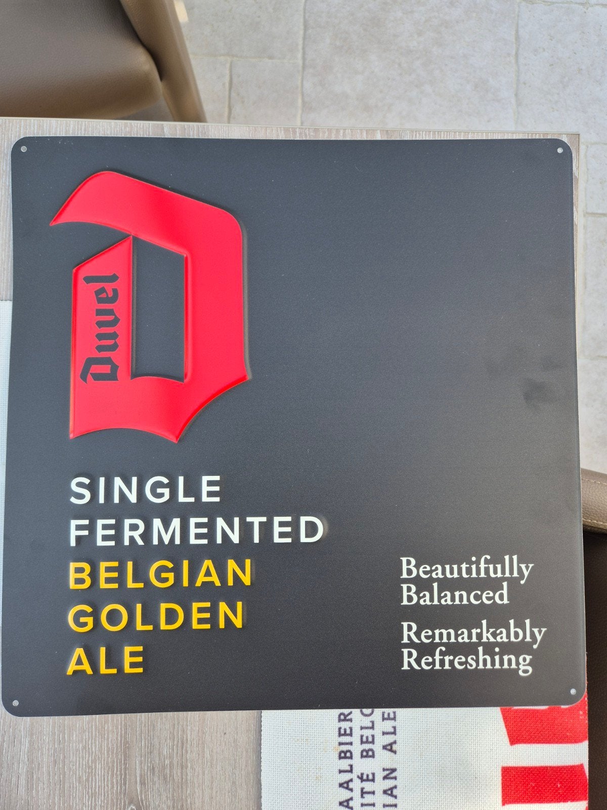 Duvel bord 38 cm, Ophalen, Duvel