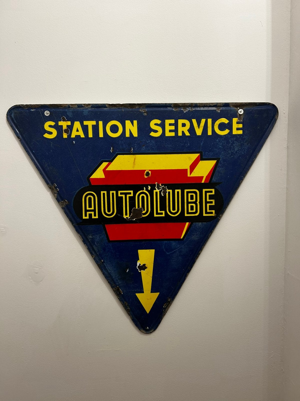 Plaque emaillee huile Autolube ancienne, Collections, Enlèvement, Comme neuf