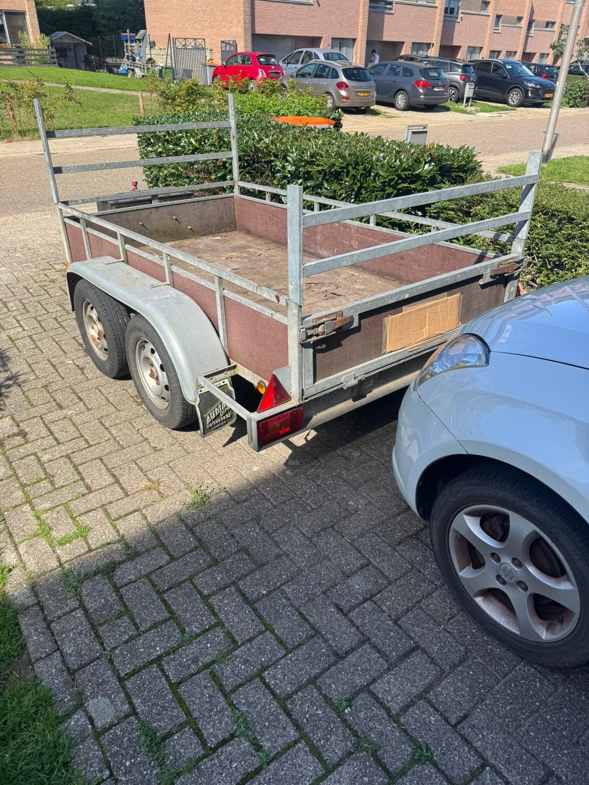 Dubbelasser ongeremd 750kg te koop, Auto diversen, Aanhangers en Bagagewagens, Ophalen of Verzenden