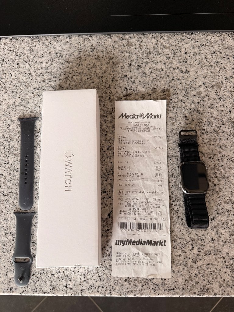 Montre apple Watch série 11 46mm, Ophalen, Zwart, Apple Watch, IOS