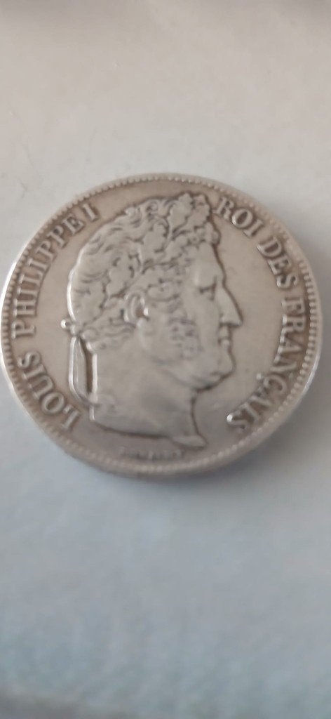 Zilveren munt van 5 frank 1841, Verzenden, Zilver, Losse munt, Zilver