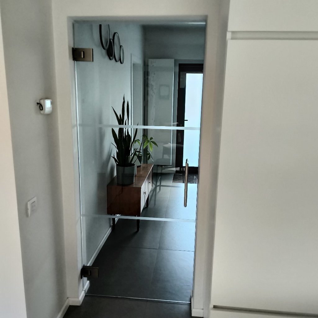 Glazen deur, Ophalen, 80 tot 100 cm, Binnendeur, 200 tot 215 cm