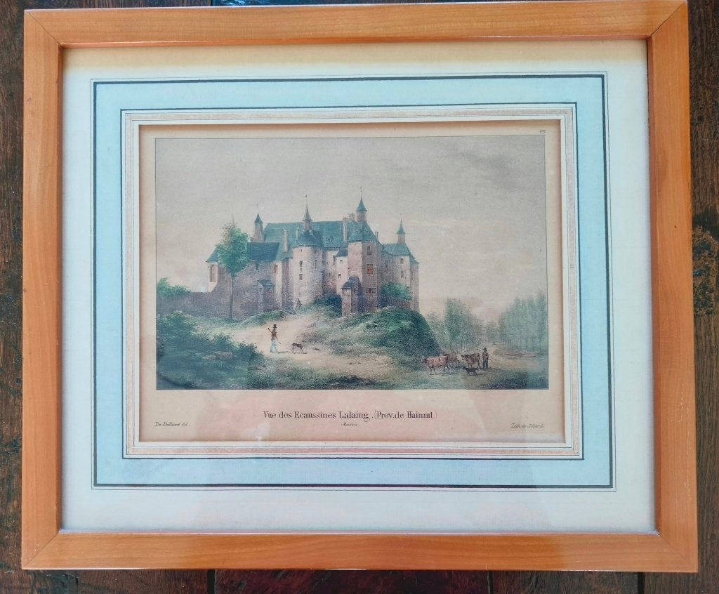 Estampe ancienne encadrée, Antiquités & Art, Enlèvement, Paysages, Gravure