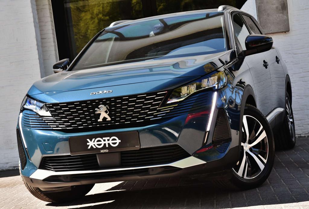Peugeot 5008 1.2I * 7 ZITPLAATSEN * (bj 2023), Auto's, Voorwielaandrijving, Gebruikt, 1199 cc, Blauw