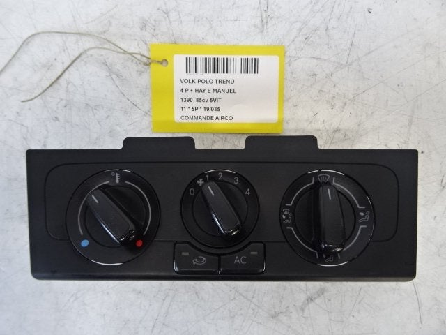 BEDIENINGSPANEEL AIRCO Volkswagen Polo V (6R) (6R0820045F), Gebruikt, Volkswagen