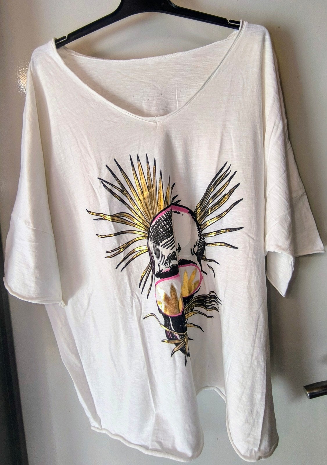 Blouse Tête de mort., New collection, Enlèvement ou Envoi, Neuf, Manches courtes