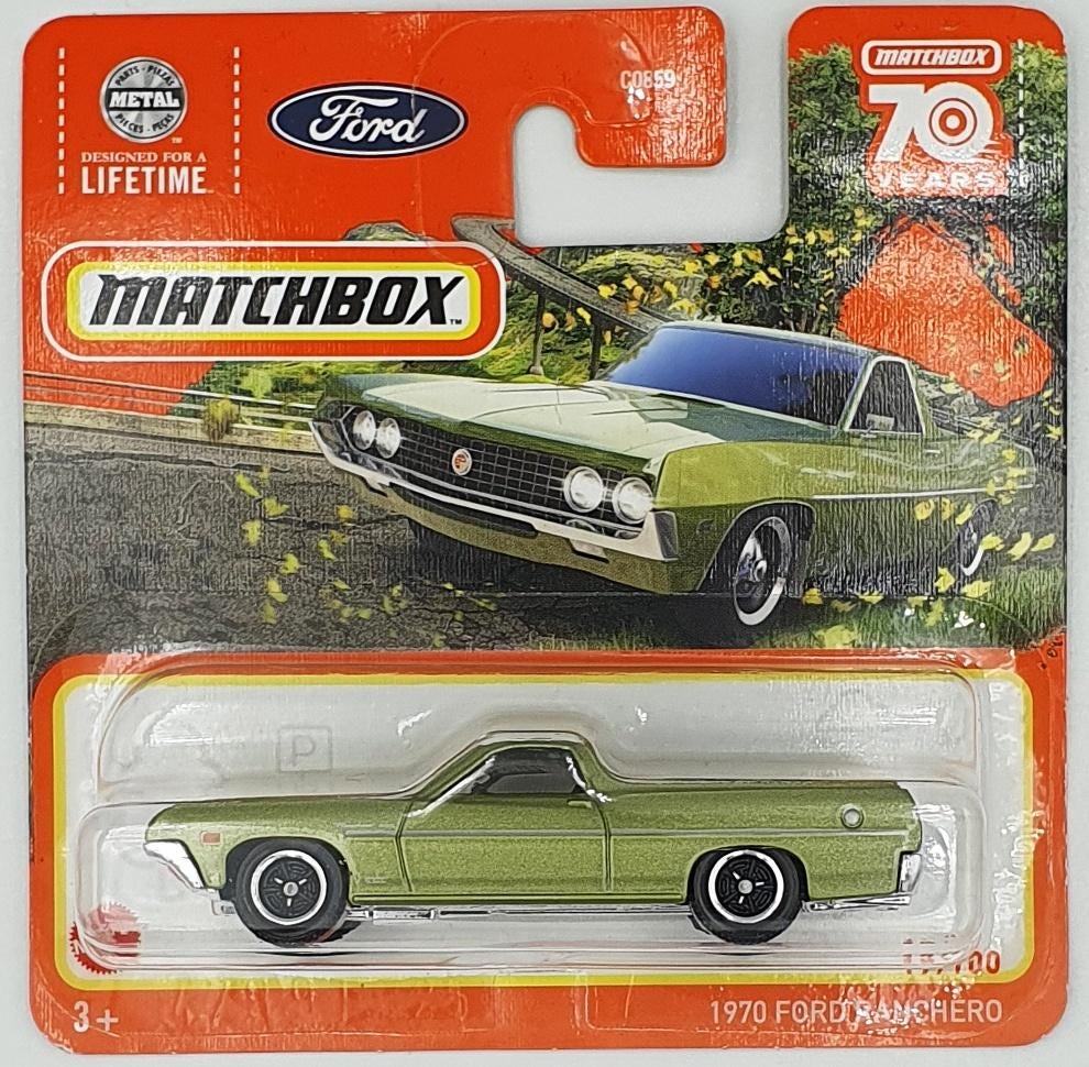 Matchbox - 1970 Ford Ranchero - HLC54 - 1:64, Neuf, 333 Continental Boulevard, El Segundo, CA 90245, United States, Service.mattel.com