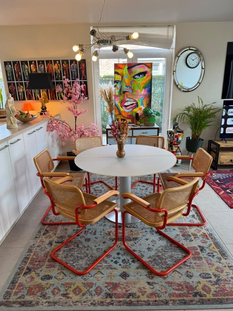 Set van 6 Marcel breuer stoelen, Ophalen, Overige kleuren, Zo goed als nieuw, Metaal