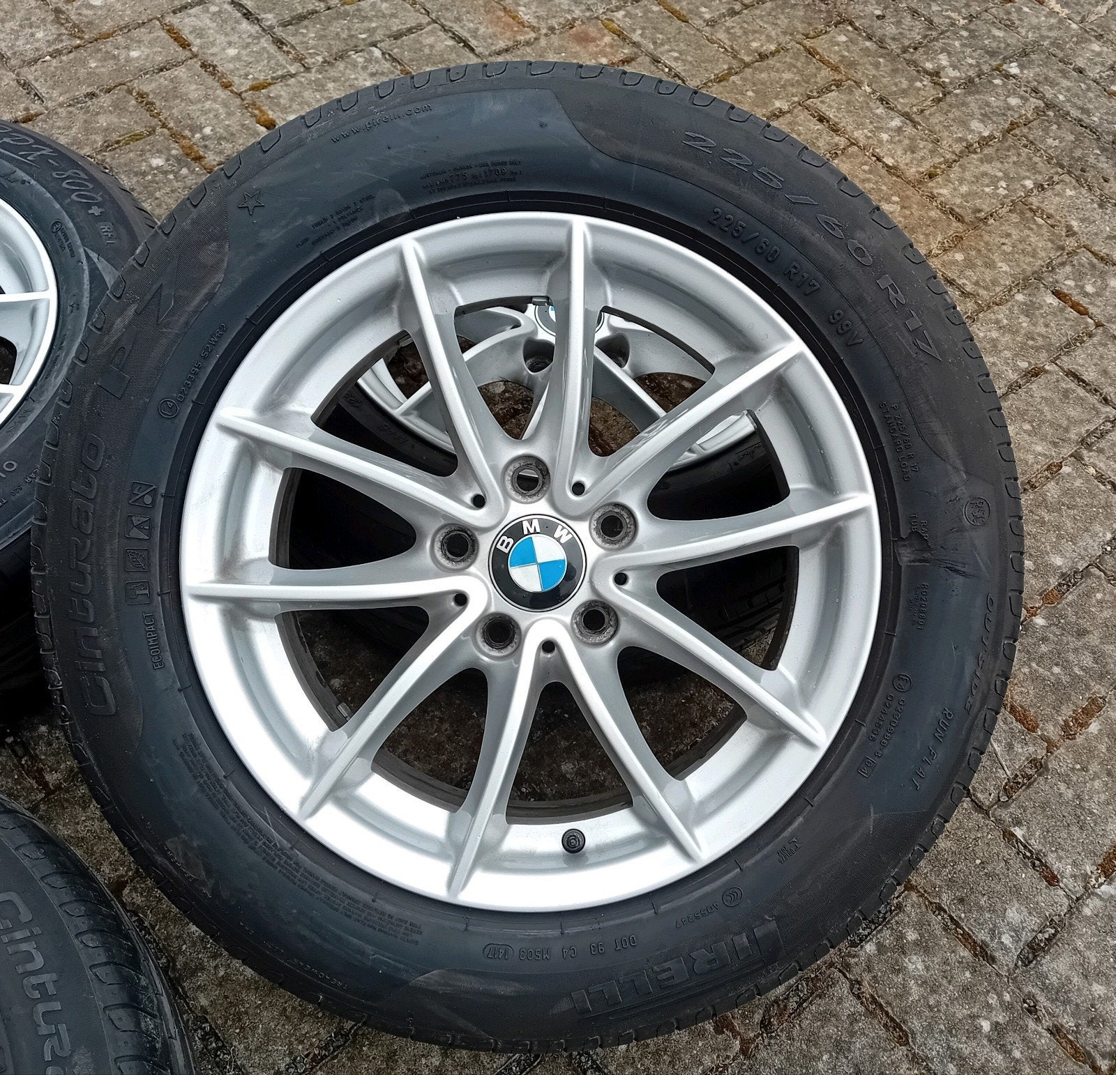 Velgen alu zomerbanden BMW X3 F25 Runflat RSC 17inch 6&8mm, Ophalen, Gebruikt, BMW
