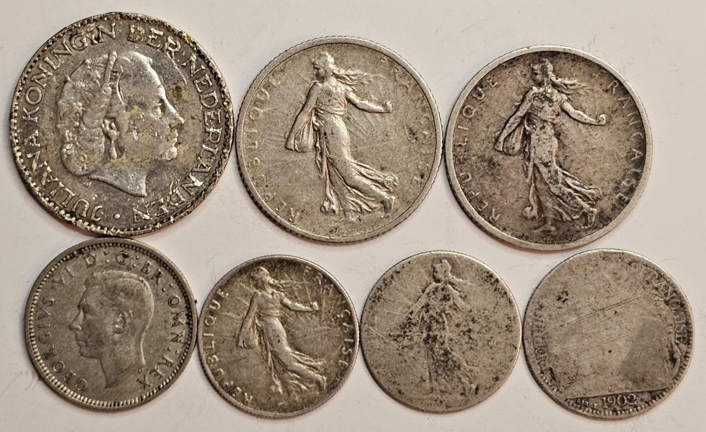 Lot zilveren muntjes, Enlèvement ou Envoi, Monnaie