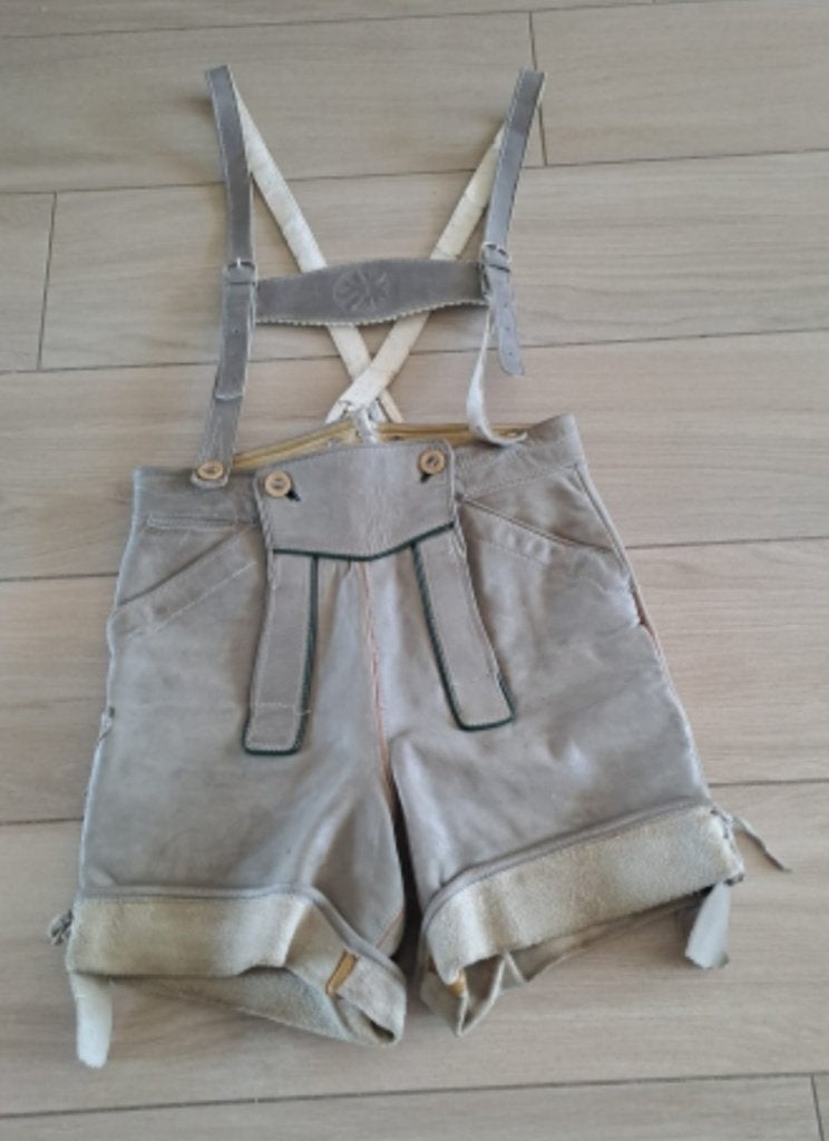 Antieke lederhose!, Antiek en Kunst, Antiek | Kleding en Textiel, Ophalen, Heren