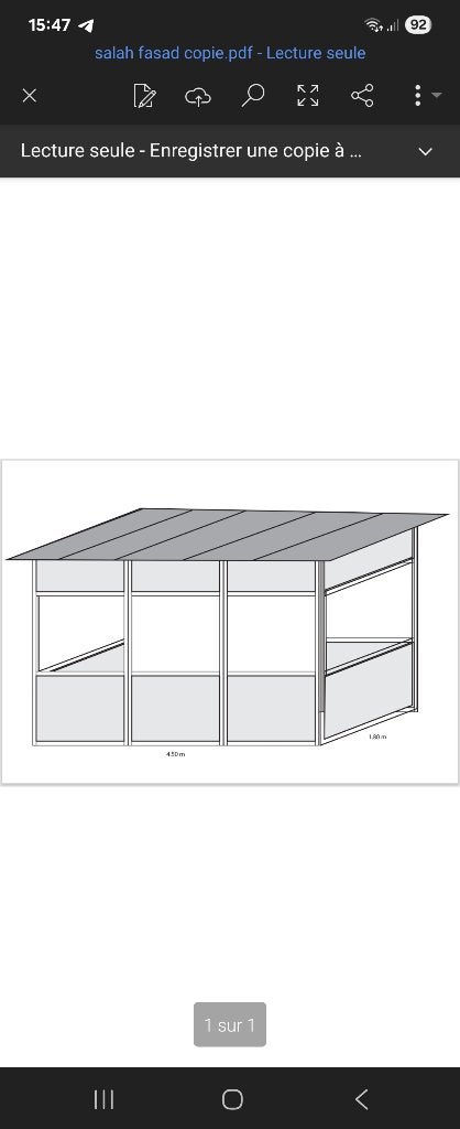 Veranda Neuf en alumimium jamais montée 4m50 1m80, Tuin en Terras, Overkappingen, Ophalen, Zo goed als nieuw, Veranda