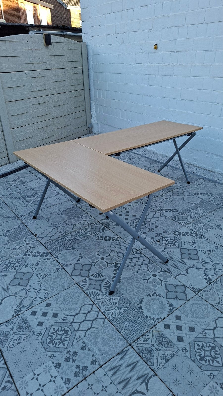 opvouwbare bureautafel, Ophalen