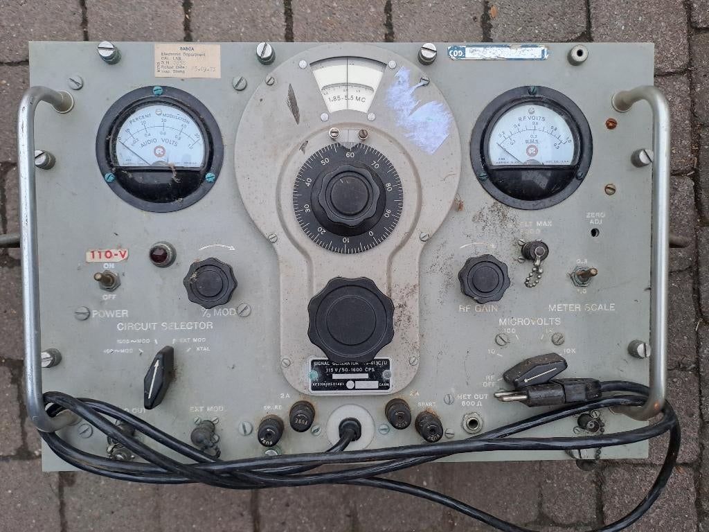 Signal Generator TS-413C/U US Navy/Airforce, Collections, Objets militaires | Général, Marine, Enlèvement