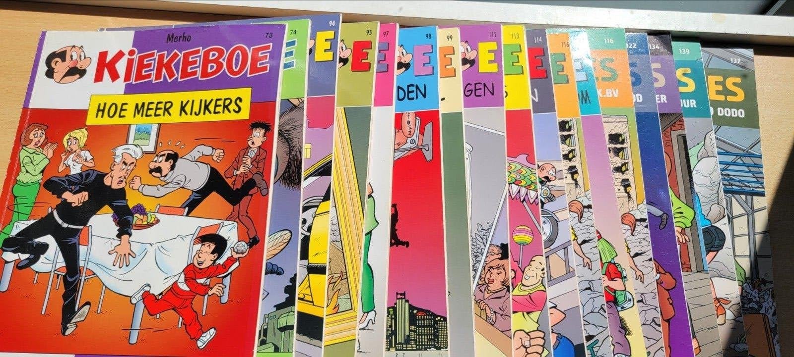 Lot van 17 Kiekeboe - goede staat, Boeken, Meerdere stripboeken, Ophalen of Verzenden, Gelezen