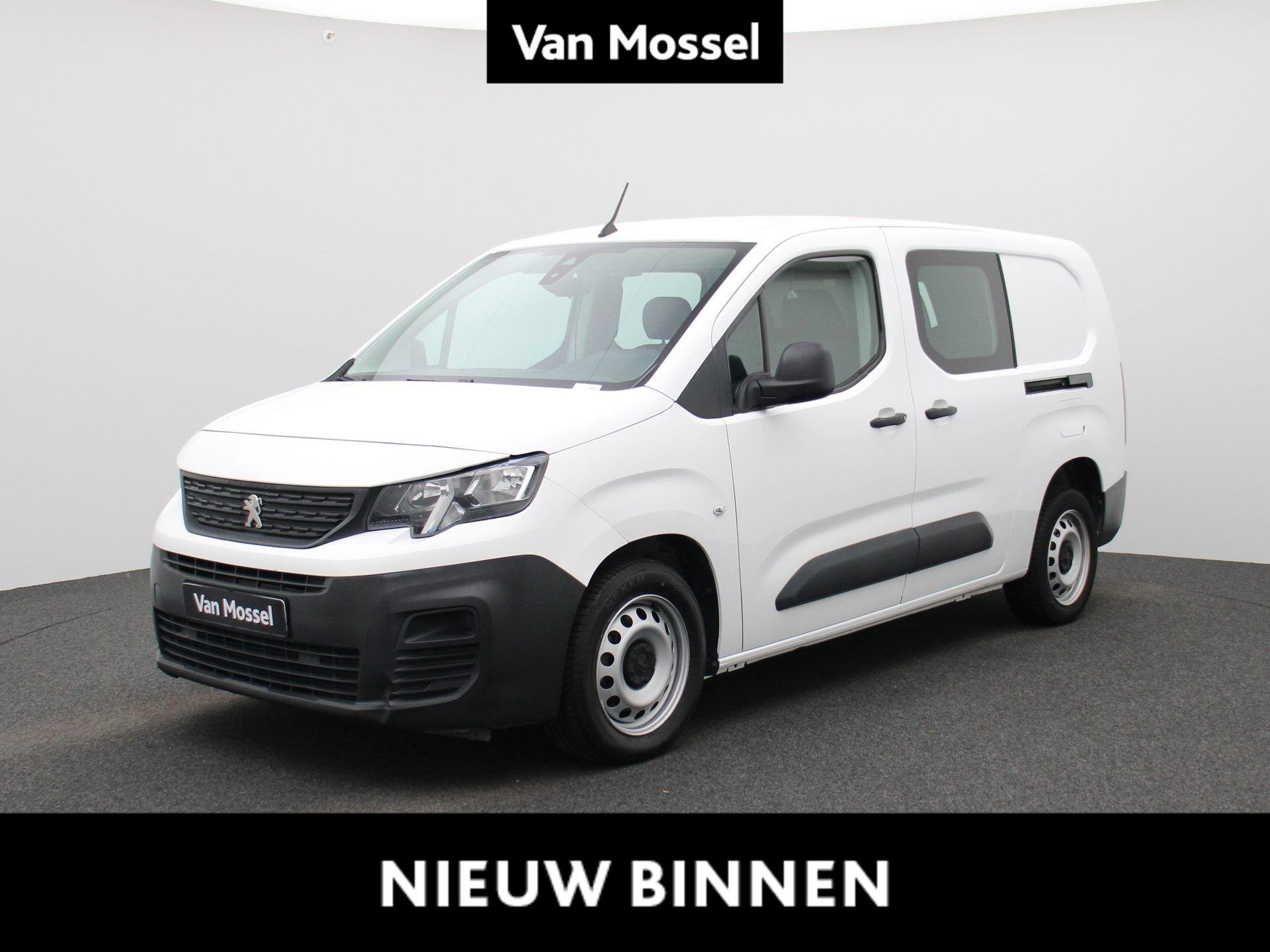 Peugeot Partner 1.5 BHDi L2 Heavy DC Pro | PDC A | Bluetooth, Voorwielaandrijving, 4 cilinders, Wit, 1000 kg