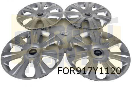 Ford Wieldoppen set 16'' zilver (set 4 stuks) (design L) Ori, -, Verzenden, -, Nieuw