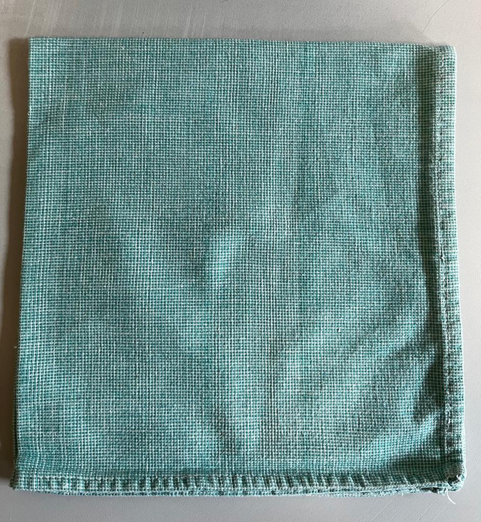 12 katoenen servetten, Huis en Inrichting, Keuken | Textiel, Ophalen of Verzenden, Zo goed als nieuw, Groen, Overige typen