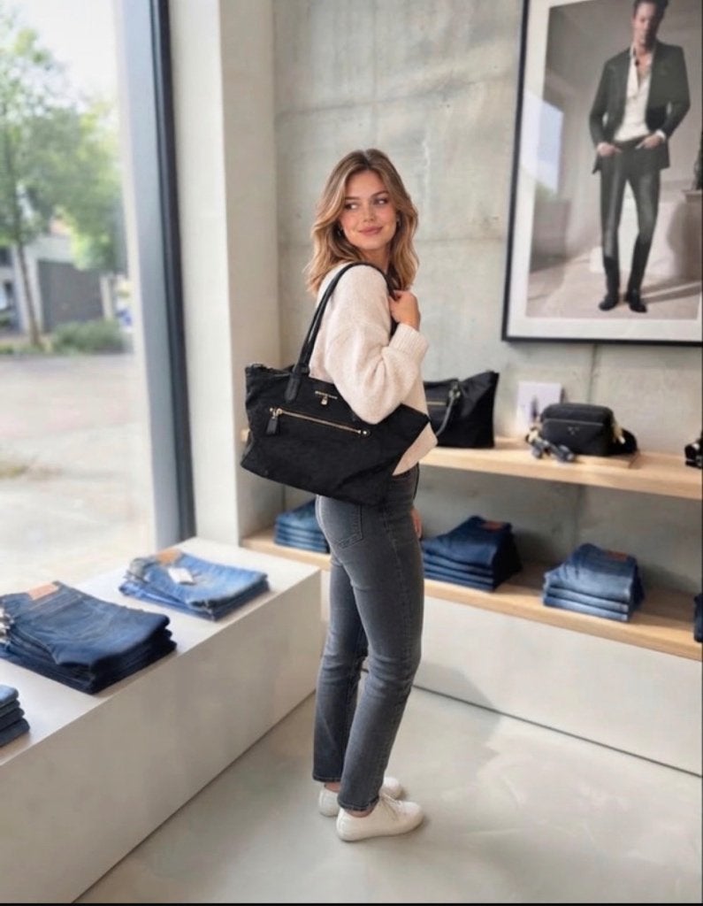 Michael Kors handtas Origineel, Enlèvement ou Envoi, Comme neuf, Noir, Sac à main