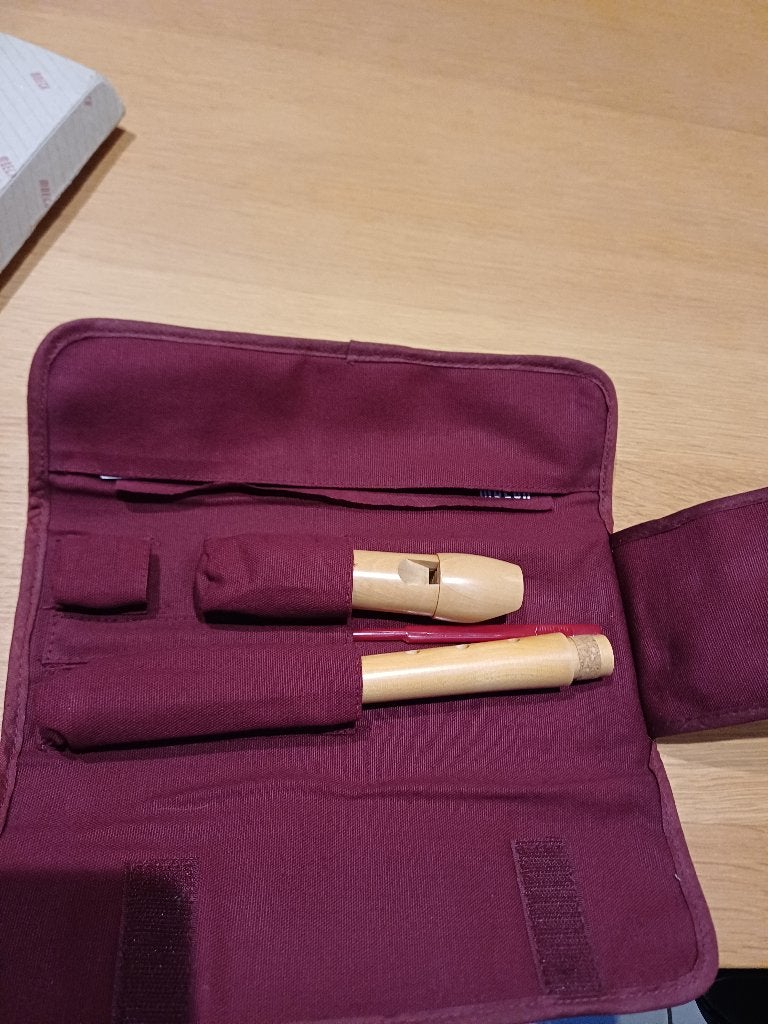 Blokfluit Moech, Musique & Instruments, Enlèvement ou Envoi, Comme neuf, Soprano ou Sopranino, Avec valise, étui ou housse