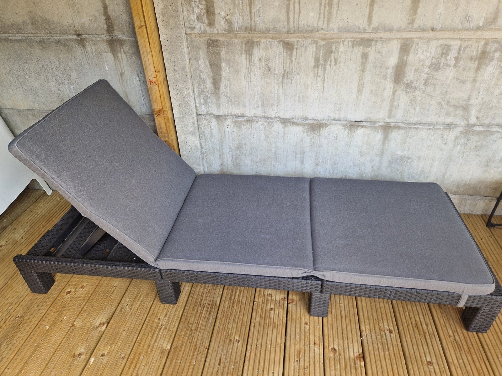 Allibert ligstoel met kussen, Tuin en Terras, Ophalen