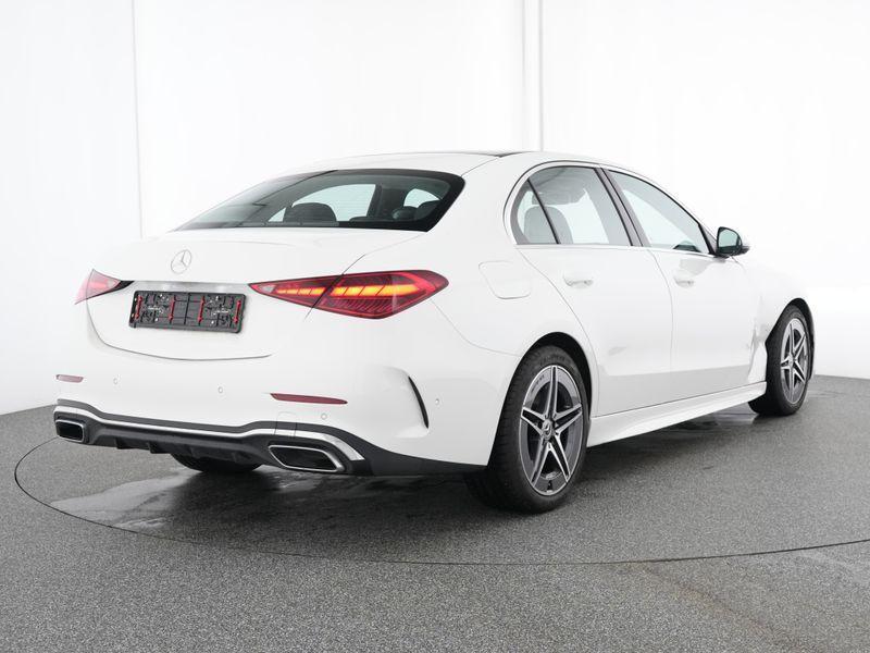 Mercedes-Benz C-klasse 200 Berline AMG Line | Panoramisch Da, Automaat, 4 deurs, Zwart, 4 cilinders