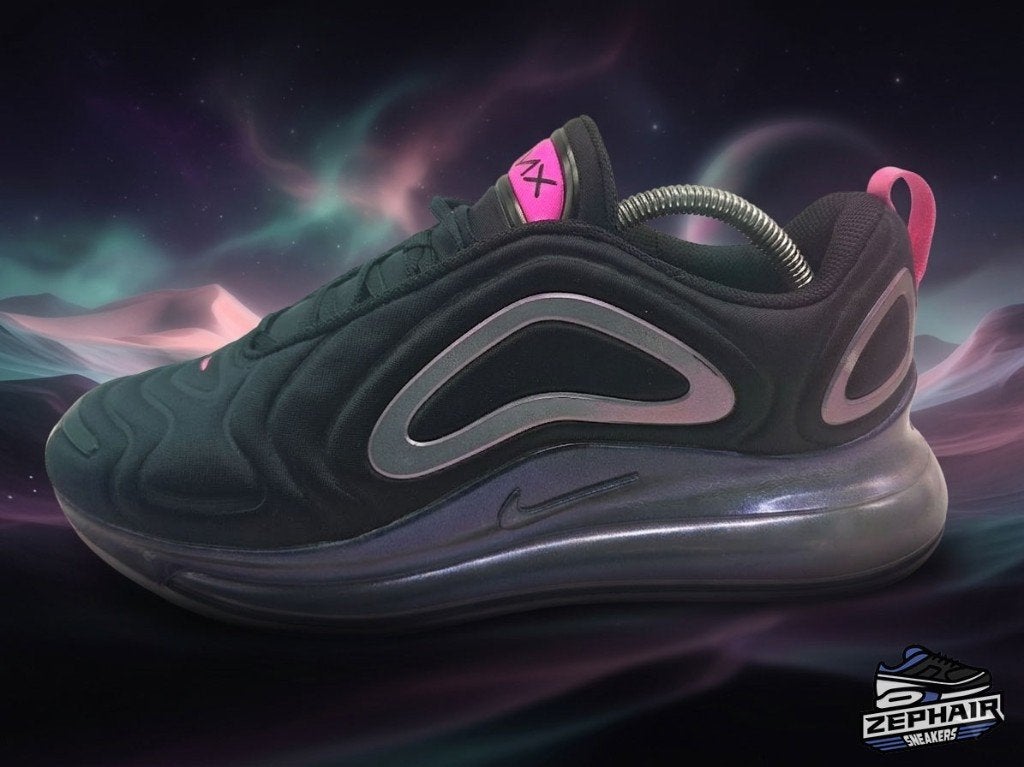 Nike Air Max 720 'Black/Laser Fuchsia' EU42.5 2018, Nike, Porté, Baskets, Noir
